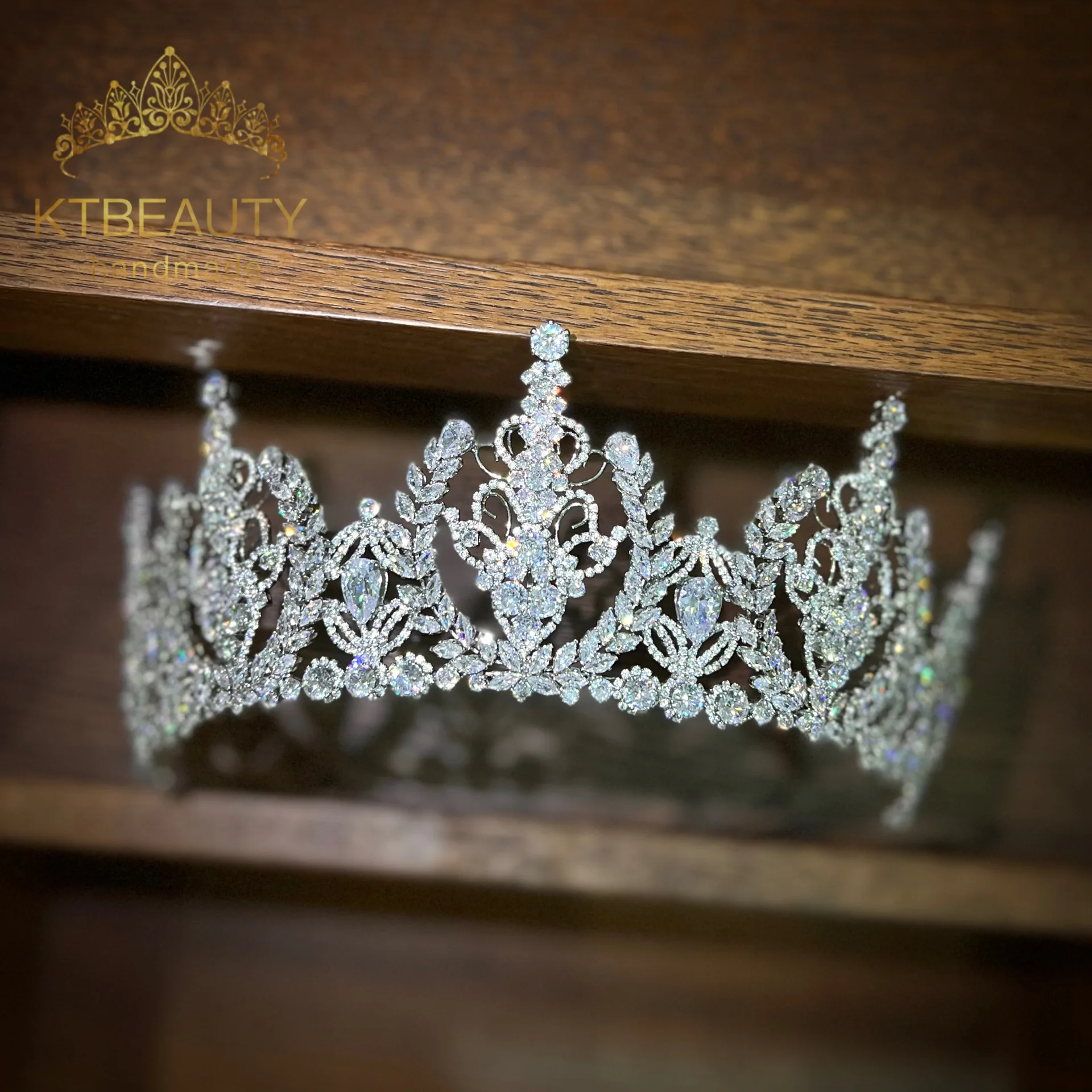 

KTBEAUTY Bride Headbands Guangdong Fashion Hairwear Women Star Copper Hair Jewelry Tiara Hot Sale