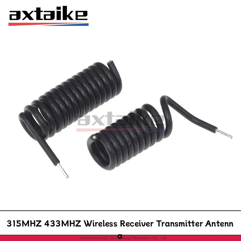 20PCS 315MHZ 433MHZ Wireless Receiver Transmitter Antenna Spring Wireless Remote Control Black Spiral RF Module IC