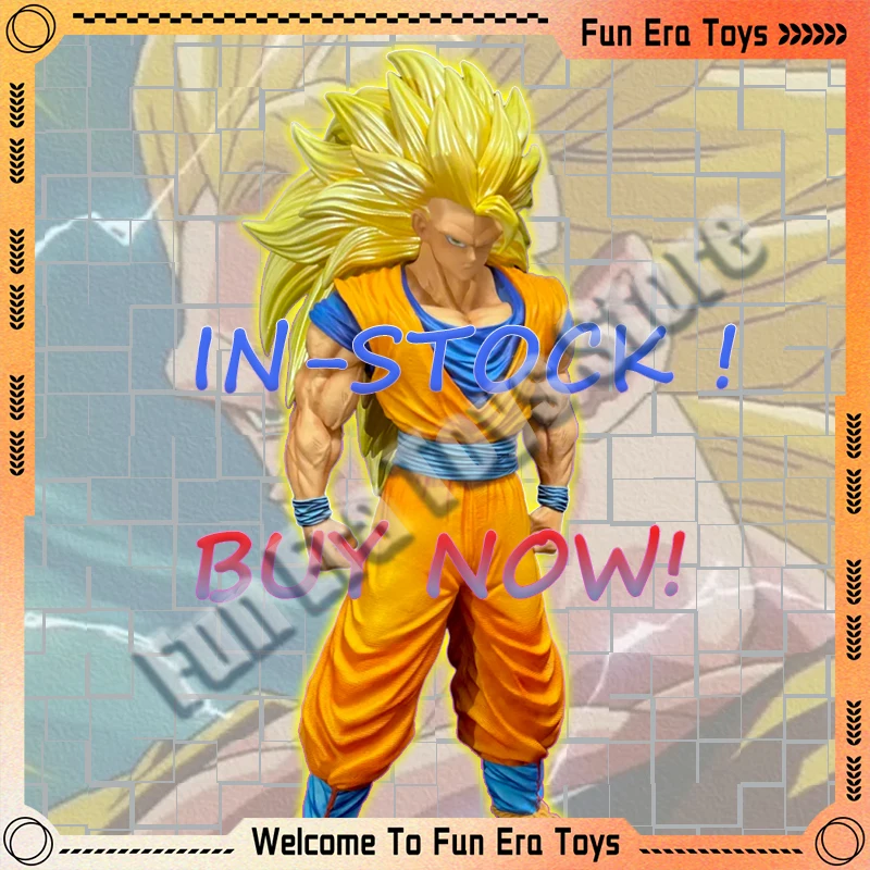 

Dragon Ball Z Super Saiyan 3 Kakarot Стоящая статуя JT Модель Аниме Фигурка Сон Гоку 35 см Коллекционные украшения Игрушка для мальчика в подарок
