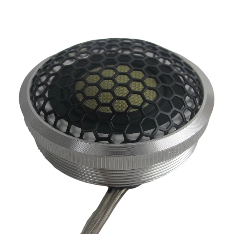 2inch 52mm Neodymium Magnet Speaker 25core Yellow Elastic Cloth 4Ω RMS Power 15W Aluminum Tweeter Speaker for Car(1pcs Speaker)