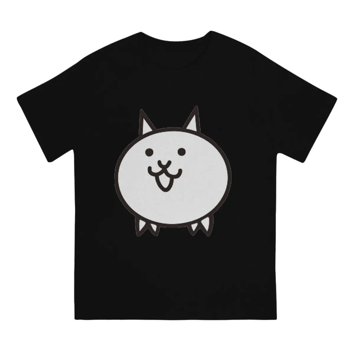 Men T-Shirt Batlecats Funny Cotton Tee Shirt Short Sleeve The Battle Cats Cat Game T Shirts O Neck Clothing New Arrival