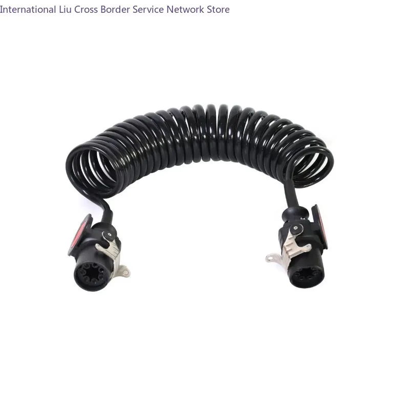 Direct supply ABS large circle 7-core spring wire assembly, trailer-specific EBS brake system cable