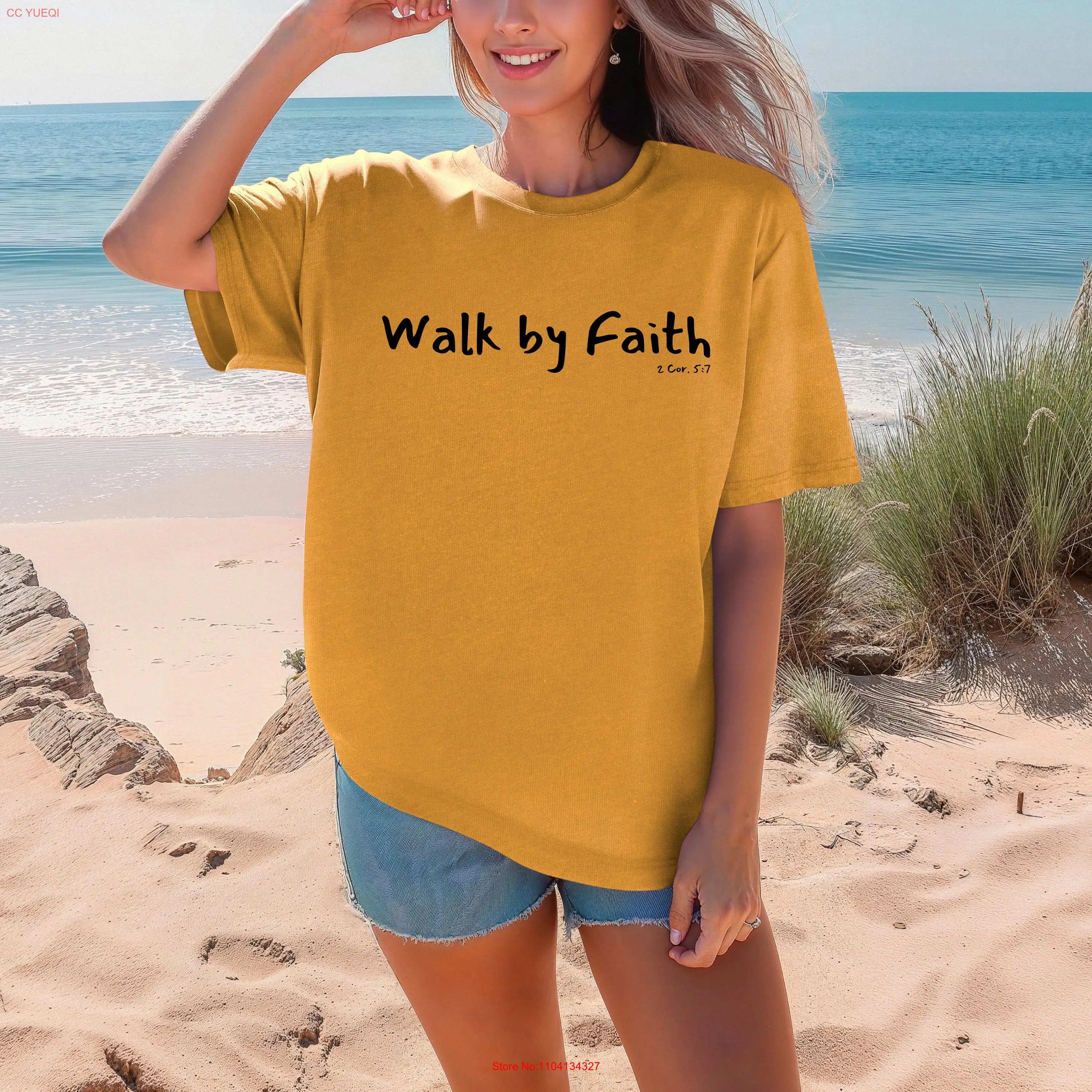 Fé t camisa 2 corinthianos 5 7 vestuário cristão inspirador caminhada por conforto religioso cores mangas compridas ou curtas