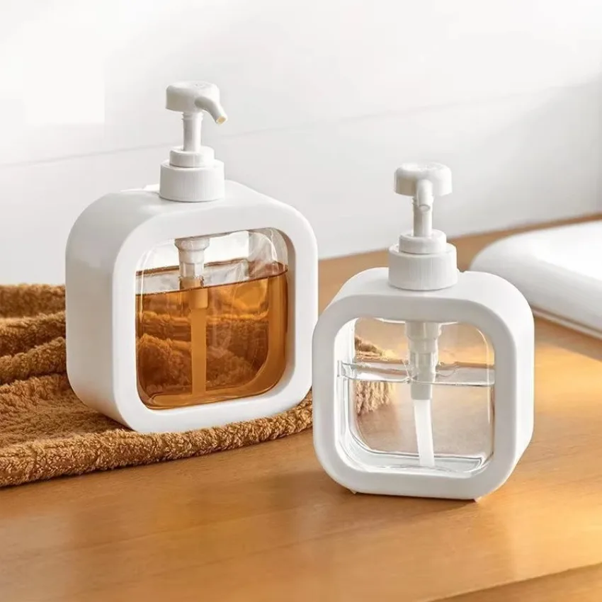 

1 Pcs Soap Shampoo Shower Lotion Hand Shampoo Bottles Soap Refillable Soap Pump Dispenser Empty Bottle Dispenser with Press Pump