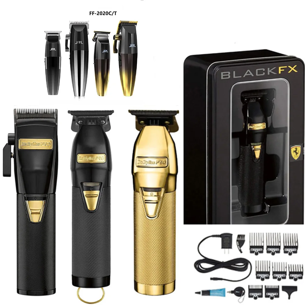 Cortadora profesional 2020C 2020T con tecnología de decoloración fresca, cortadora de esqueleto dorado FX de barberología