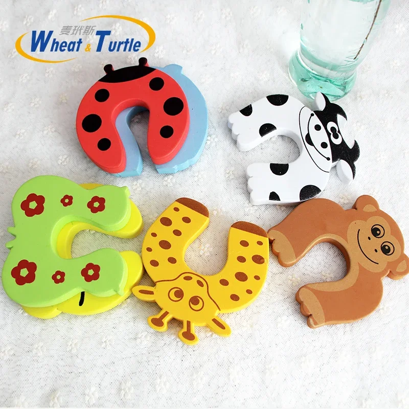 3Pcs/Lot Child Safety Protection Baby Safety Cute Animal Security Card Door Stopper Newborn Care kids Lock protector