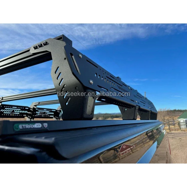 Full Size Truck Bed Overland Rack Land Frame Pickup Rear Bucket Cus tom Universal Anti-Roll Frame Roof Rack Adjustable Steel Bar