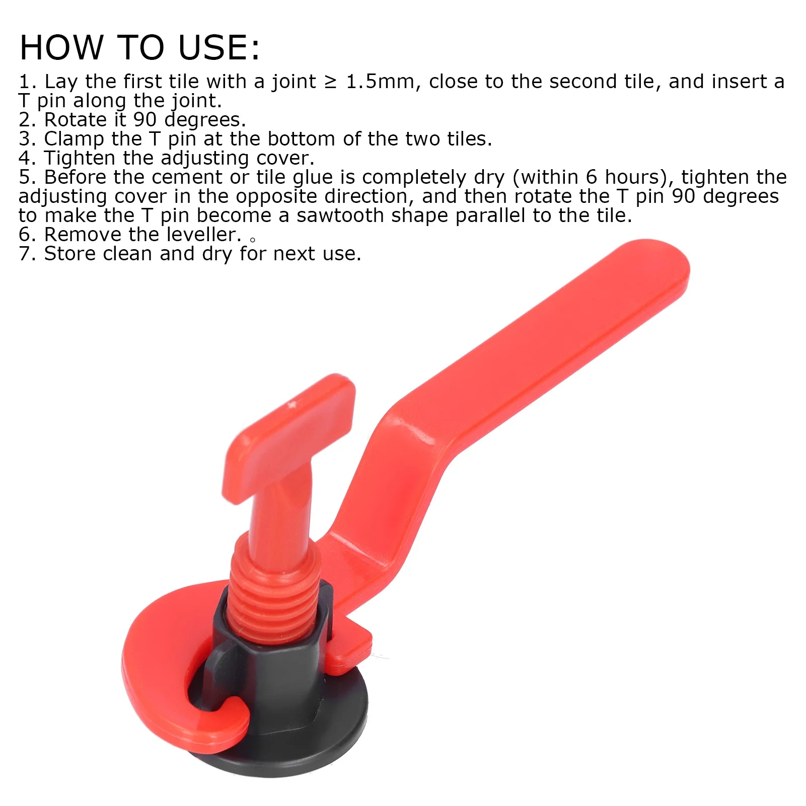 C5 50pcs Tile Leveling System Leveler Kit Floor Spacer Tool Set With Wrench For Home Useful Things For Home Home Accessories 6