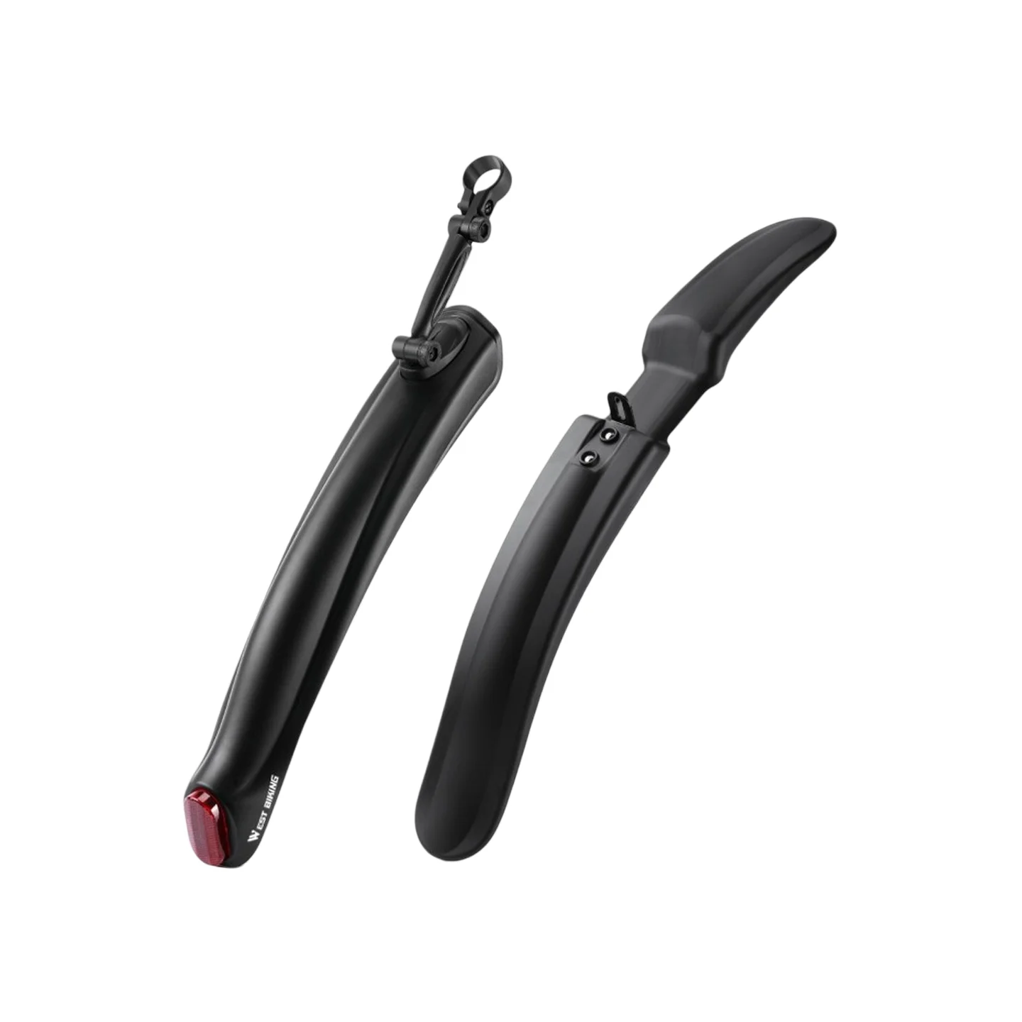 AliExpress West Biking WEST BIKING Quick-Release Adjustable Bicycle Fender with Taillight for 26-27.5 Inch MTB Rear Front Bike Mud Guard