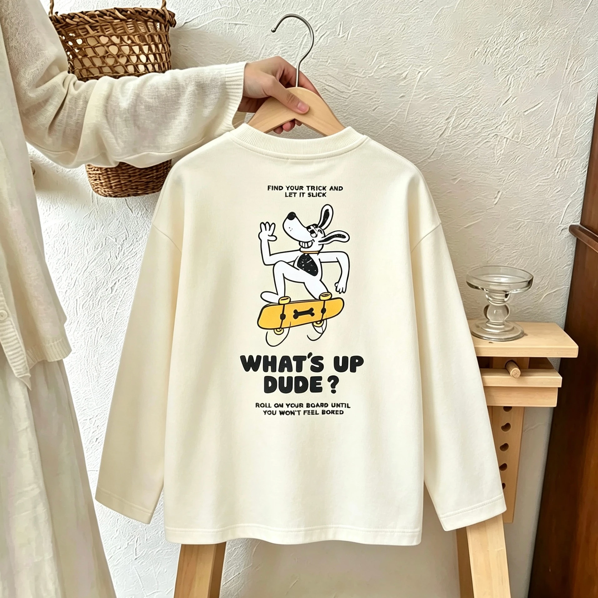 Double-side Print TShirt For Boys And Girls Loose Casual Clothing 1-7Years Old Kids Round Neck Base Shirt Thin Cotton Tees