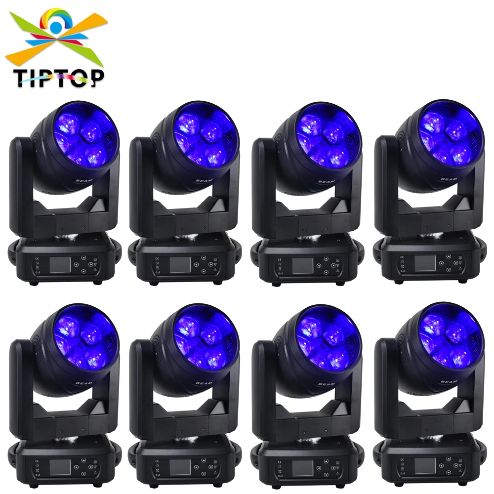 8 Pack 250W Led Moving Head Super Beam Light 5x40W Tyanshine 22/33 Channels Rotating Lens Prism Beam Effect PARTY DJ