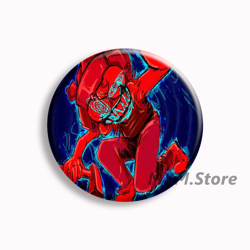 Psychopomp GOLD Anime Button Pin Game PSYCHOPOMP Funny Meme Brooch Badge Bag Decor Jewelry Gamer Fans Collect Friends Gifts view 4
