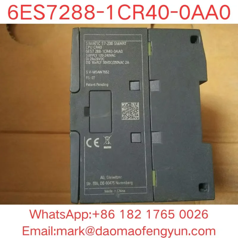 6ES7288-1CR40-0AA0 Used Tested 100% OK, In Good Condition