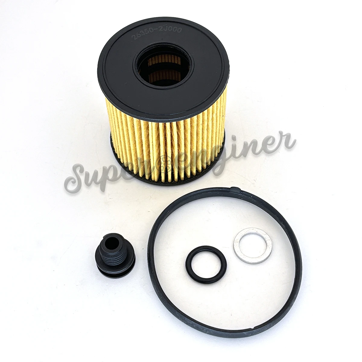 4Pcs  Auto Oil Filter Kit 263502J000 for 2020-2023 Hyundai Elantra Kona Sonata Kia Sportage 26350-2J000