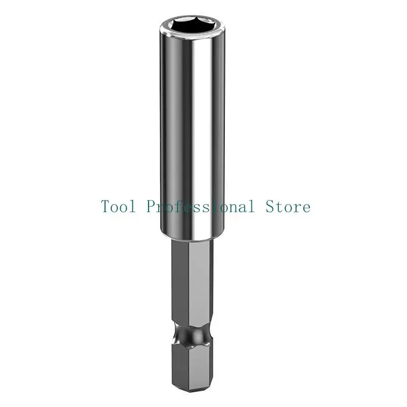 57QF 1/10x Strong Magnetic Bit Holder Durable 1/4 inch Hex Shank Bit Holder Extension Set for Power Drills and Impact Drivers