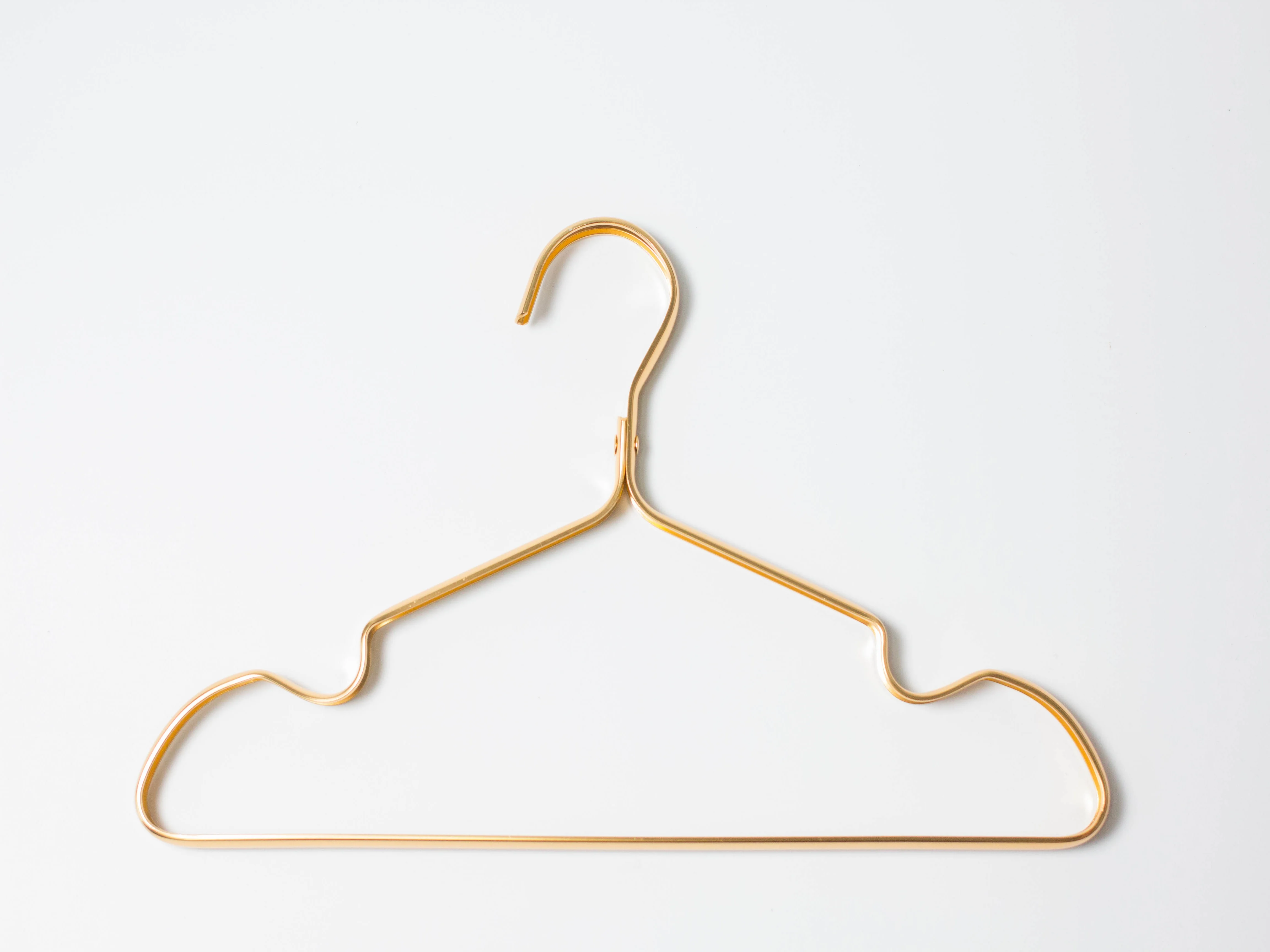 

10 PCS Metal Clothes Hanger For Kids Green Gold Anti Slip （DN-610K-GGLD）