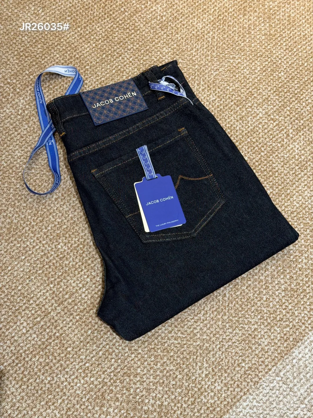 

OECHSLI Jeans Thick Cotton Men 2026 Autumn Winter new embroidery elasticity high quality straight Big size 30-40 long Pants