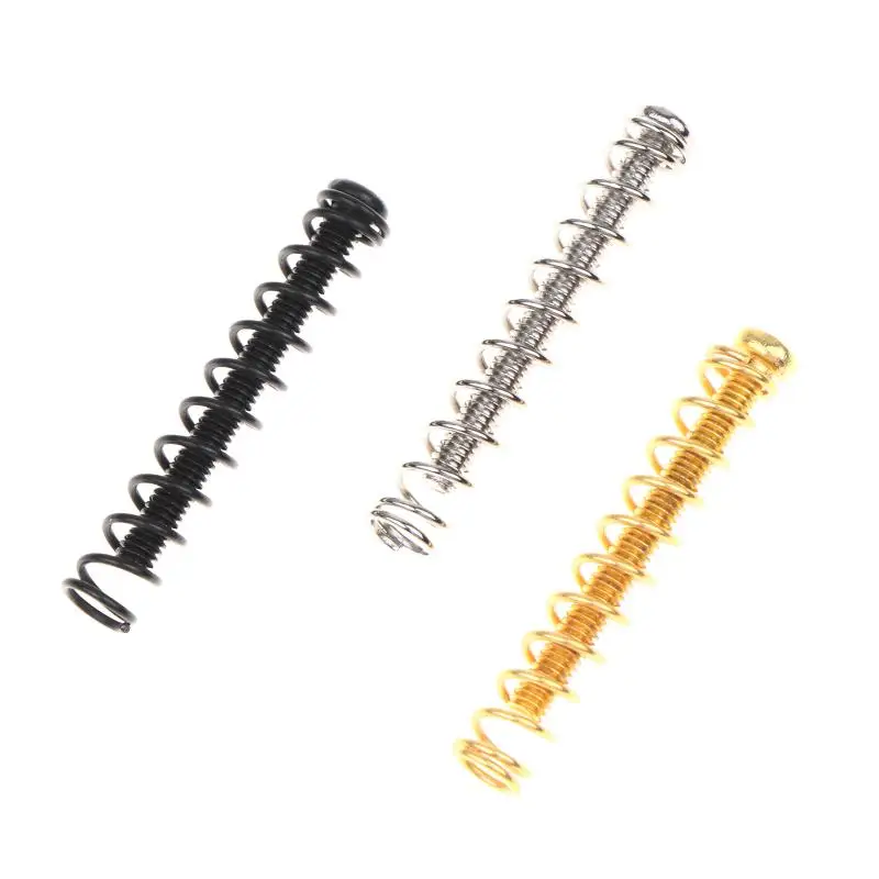 New 8Pcs Humbucker Pickup Screws Straight Springs Set Replacement Parts Pickup Mounting Ring Screws For Electric Guitar /Bass