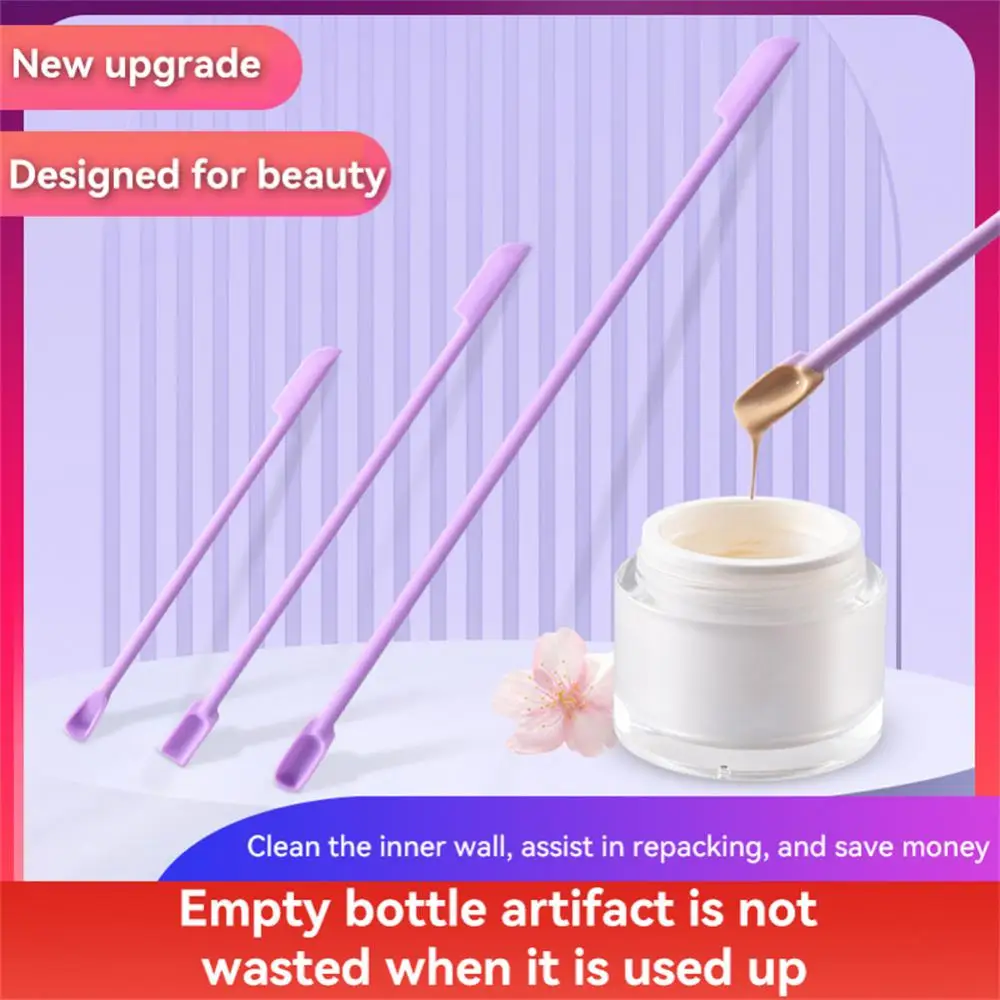 Set Silicone Double-end Scraper No Waste Cosmetics Set Cosmetics Tool Cosmetics Bottle Jar Scraper Makeup Tools