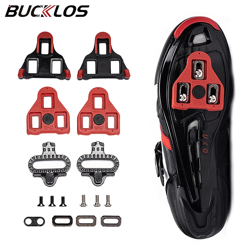 BUCKLOS Pedal Cleats MTB Road Bike Cleats For Shimano/SPD/ LOOK DELTA System Shoes Cleat for Mountian Road Bicycle Pedal Part