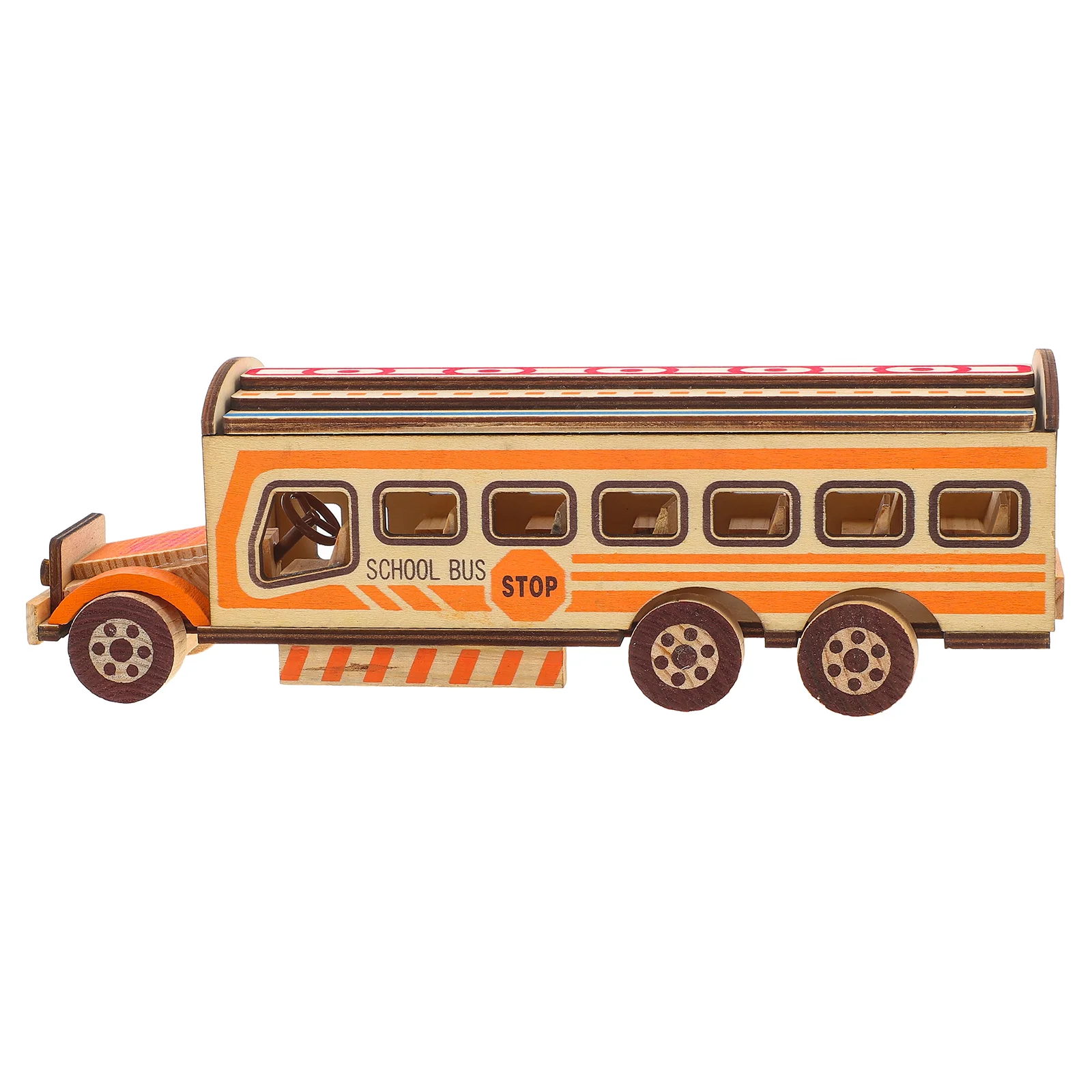 School Bus Model Car Models Kids Toys for Toddlers Bedrooms Decor Kits Household Child