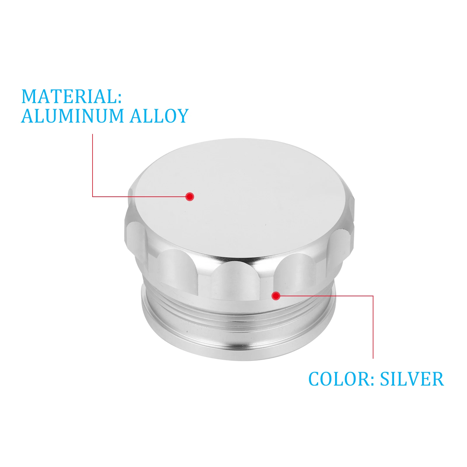 

1pc Fuel Tank Cap Oil Accessory Replacement Parts Aluminum Alloy Car Modification Cover Corrosion Resistant Durable CNC Machined