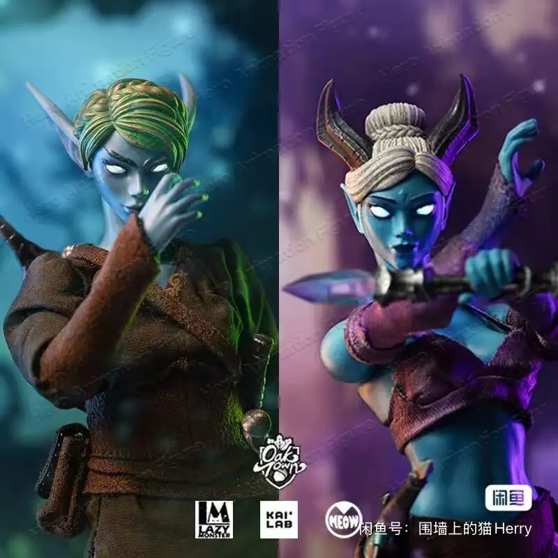 

In Stock 100% Original Lazy Studio Oak Town Second Wave Green Hair Elf Blackhorn Delaney Mobile Doll Toy Figure Gift Collection