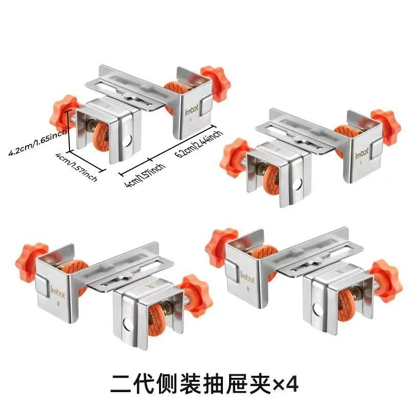 New woodworking tall drawer installation auxiliary artifact free handle drawer panel holder quick positioning tool