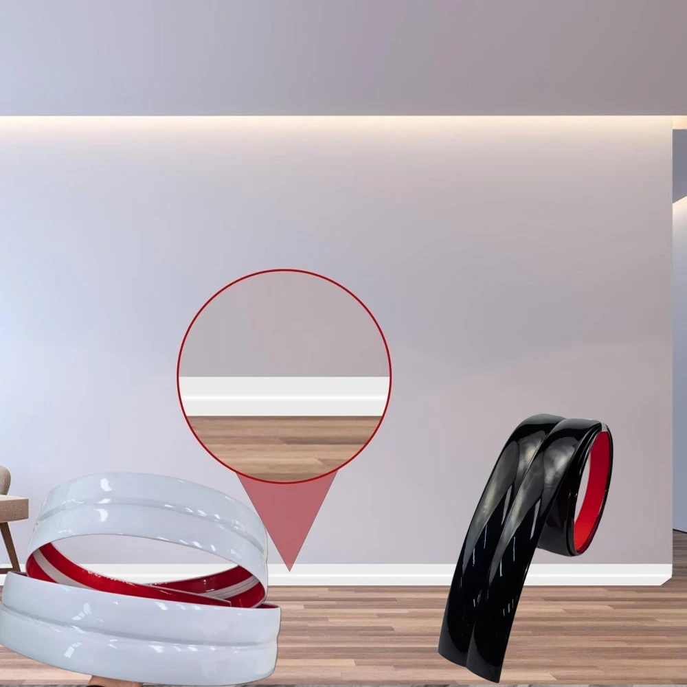 

1 шт. 1 м x 6 см самоклеящаяся ПВХ настенная молдинг, угловая защита, уплотнительная лента, край стола, дверная рама для защиты, уплотнительная лента