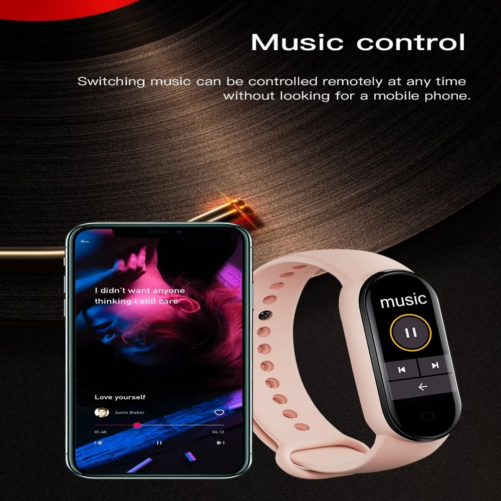 Jam Tangan Pintar Olahraga M8 Band Baru Gerakan Hitungan Langkah Bluetooth Gelang Jalur Kebugaran Jam Tangan Pintar Informasi Telepon Sinkron