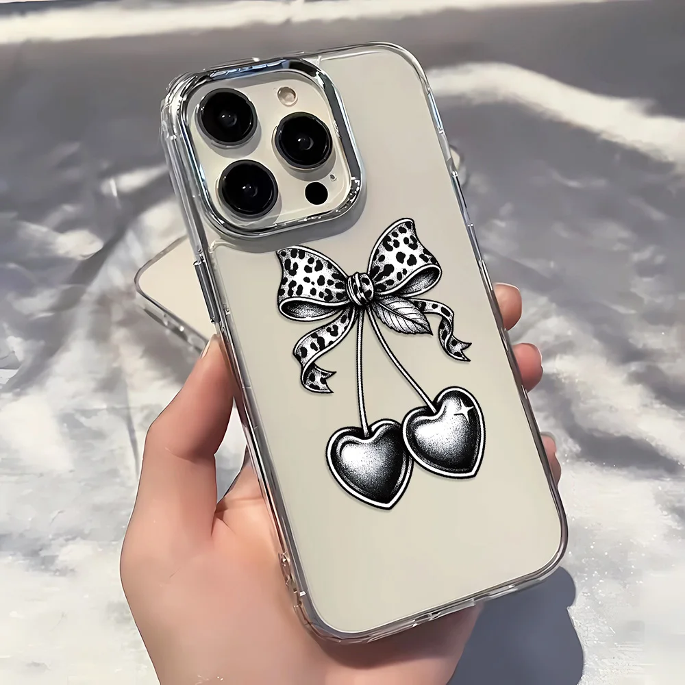 Phone Case For Samsung Galaxy S26 S24 Plus S25 S23 Ultra A55 A57 A56 A36 A37 A07 A17 A26 Fashion Retro Style Leopard Bow Cover
