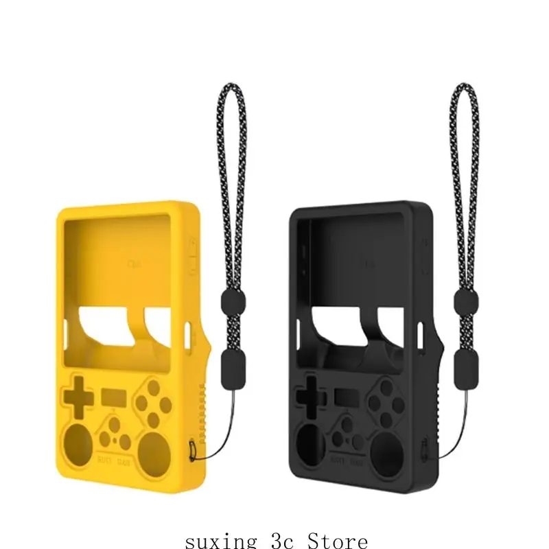 E8BE GamePad Cover Silicone Case Case Rash -Resyper Hound Hound Hearheld Game Console Shell для R36s Case Case Soft Ryever