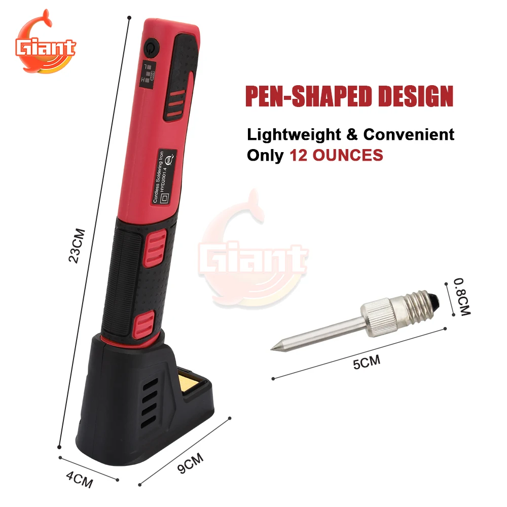 USB Cordless Electric Soldering Iron Portable Welding Pen Lithium Battery Rechargeable Internal Heating Solder Iron Welding Tool