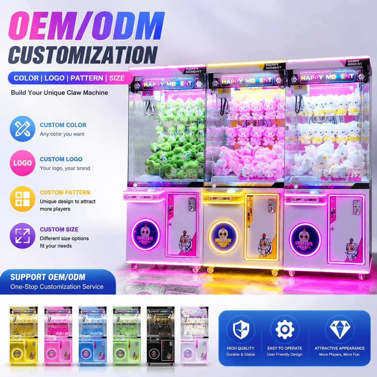Arcade Vending Machines For Sale - Hot Sale Triple Player Doll Machine