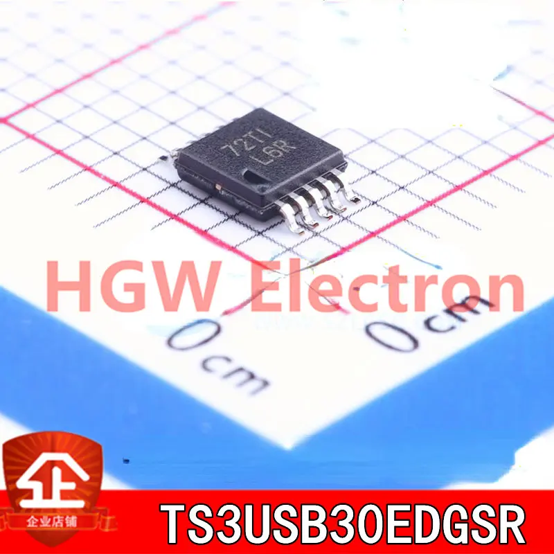 10pcs New and original TS3USB30EDGSR TS3USB30 Screen printing:L6R MSOP10 Analog switch chip TS3USB30EDGSR MSOP-10 L6R TS3USB30