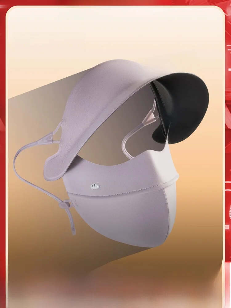 bananain-uv-protection-face-shield-mask-full-sunscreen-medical-beauty-summer-hat-youth-women's-pure-color-nylon-fiber