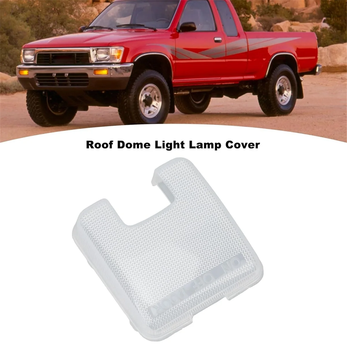 87834-89104 Lente de cubierta de lámpara de luz de techo de coche para Toyota Pickup 4Runner 1990-1995 Tacoma 1995-2004—L48A