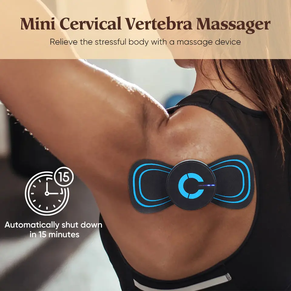 Portable Muscle Massage Stimulator Electric Back and Neck Massager Cervical Traction Device Relief Massagers Multifunctional Gun