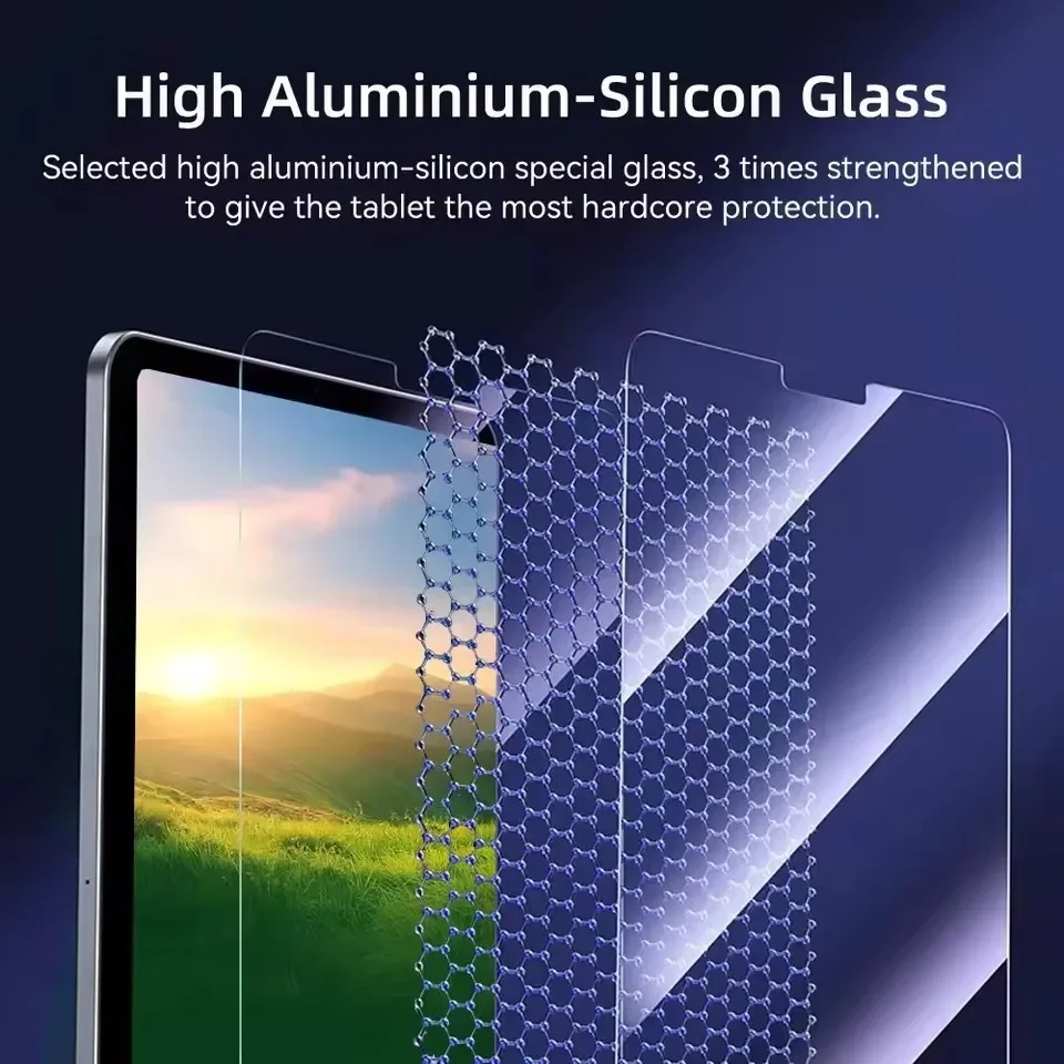 Für 2025 Samsung Galaxy Tab S11 S10 Lite FE S9 S8 S7 A11 A9 Plus 9H Displayschutz aus Gehärtetem Glas Staubfrei Schnelle Installation – Detail 4