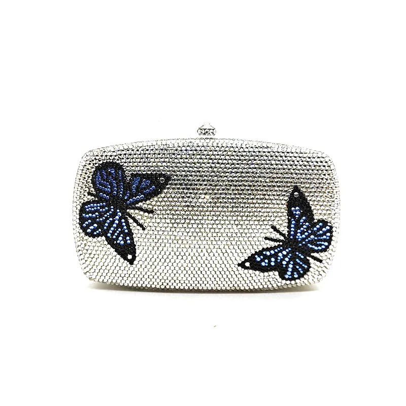 

Bridal wedding party purses women evening party diamonds Butterfly full crystal clutches purses