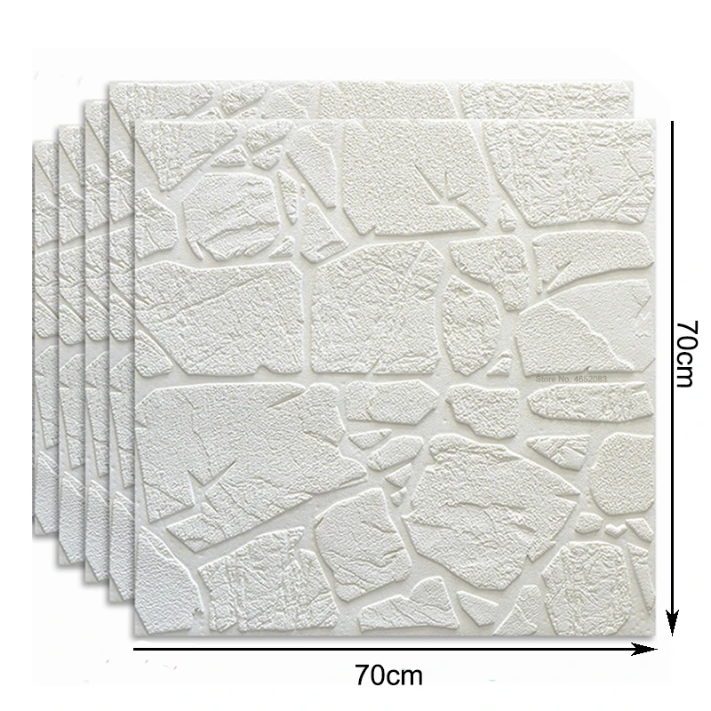 3D Three-dimensional Self-adhesive Waterproof Brick Wall Stickers DIY Decorative Background Children's Room Living Room Stickers