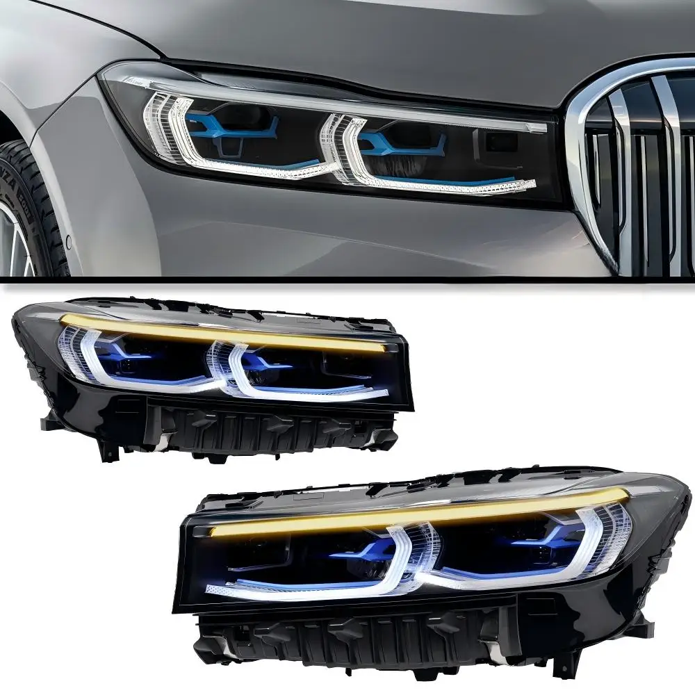 Car Model for BMW 7 Series G12 2016-2018 LED DRL Dynamic Signal High and Low Beam Day Running Light DRL Light Auto Lamps