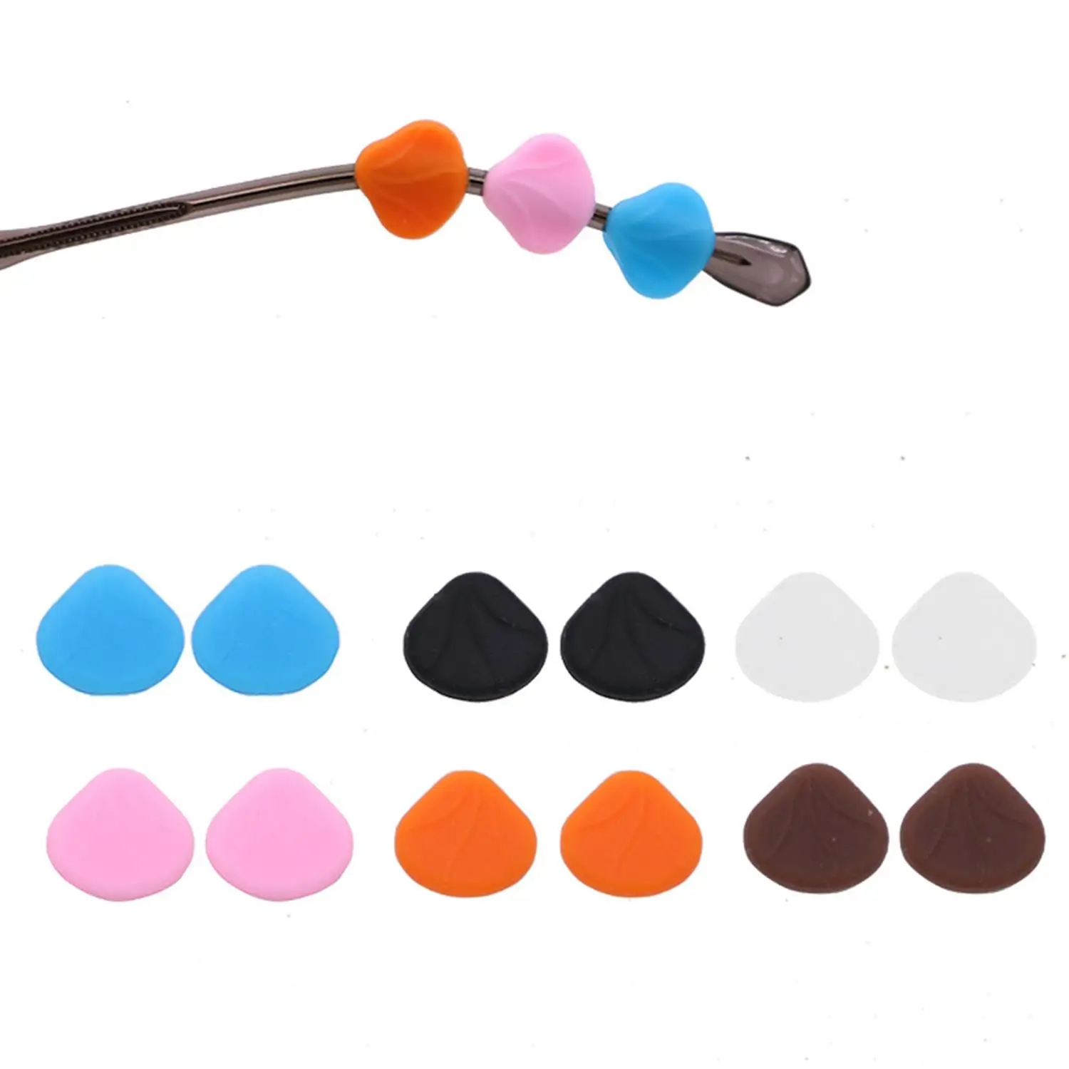 Siliconen Anti Slip Oorhaak Lenzenvloeistof Shell Vorm Brillen Accessoires Bril Grip Tempel Tip Houder Spektakel Lenzenvloeistof Grip