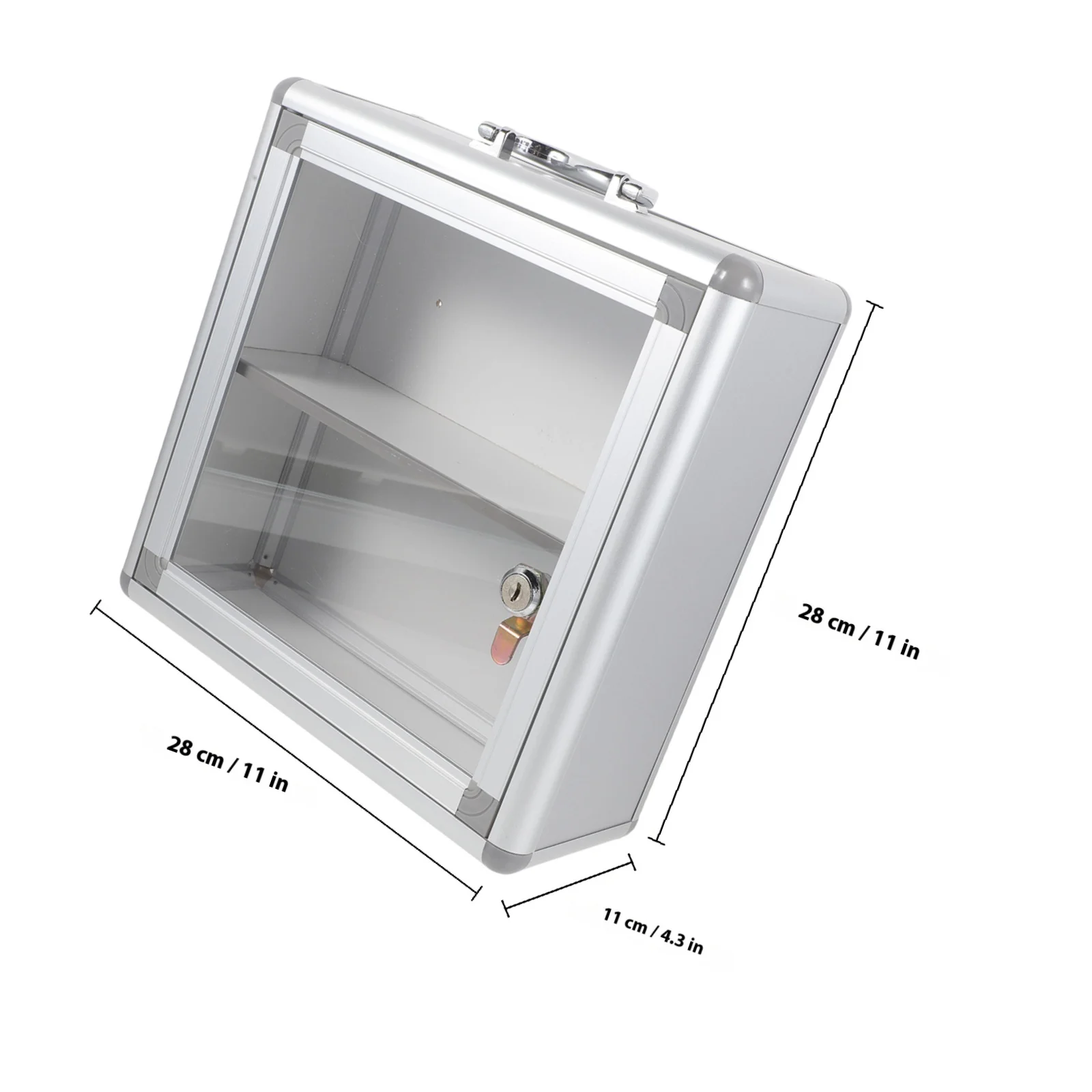 صندوق دواء للطوارئ معلق على الحائط مصنوع من خليط معدني بسعة كبيرة وقابل للقفل لتخزين الأدوية المنزلية للإسعافات الأولية #6