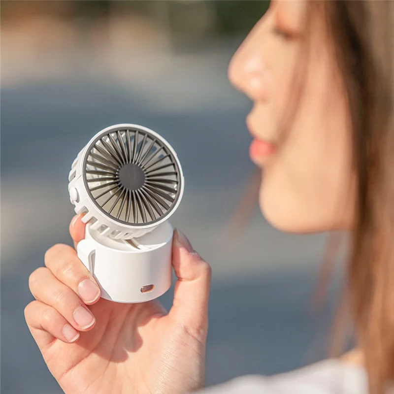 Mini ventilador portátil recargable para colgar en el cuello de AU13, batería de 1000Mah con Clip para ropa, ventilador de aire frío de refrigeración para la cintura de escritorio
