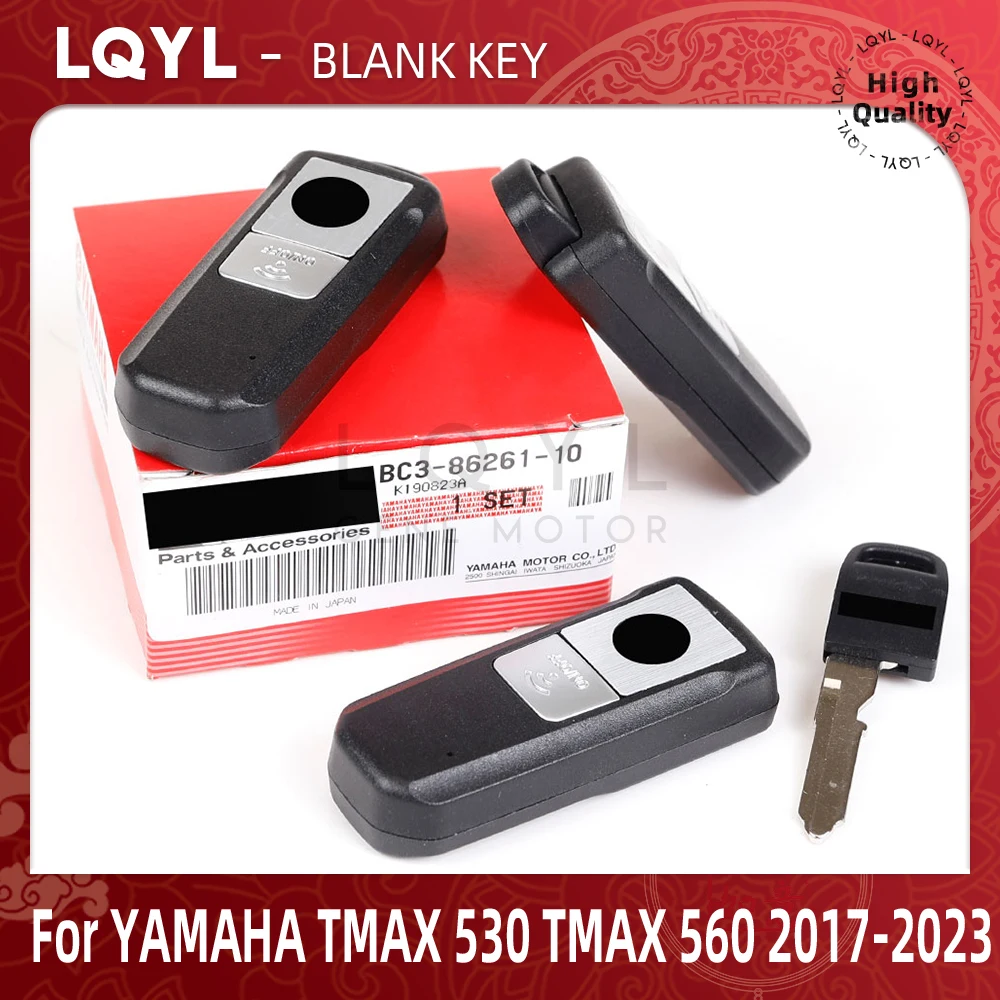 LQYL Original Moto Télécommande Intelligente Clé ID49 Puce 433.92MHz Pour YAMAHA TMAX T-MAX 530 560 TPrévention 530 TPrévention 560 2017-2023