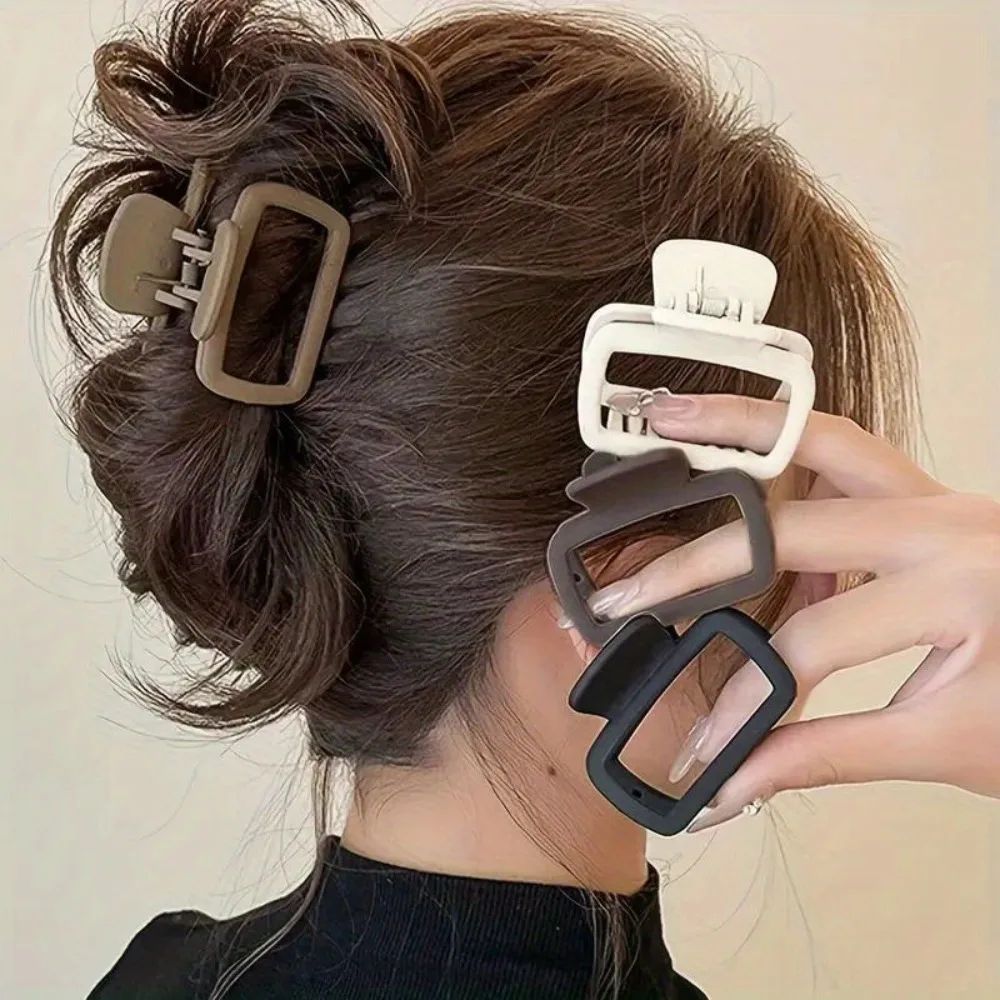 2 clip per artigli per capelli leggeri quadrati da donna, clip per accessori per capelli eleganti e alla moda, adatta per lo styling dei capelli