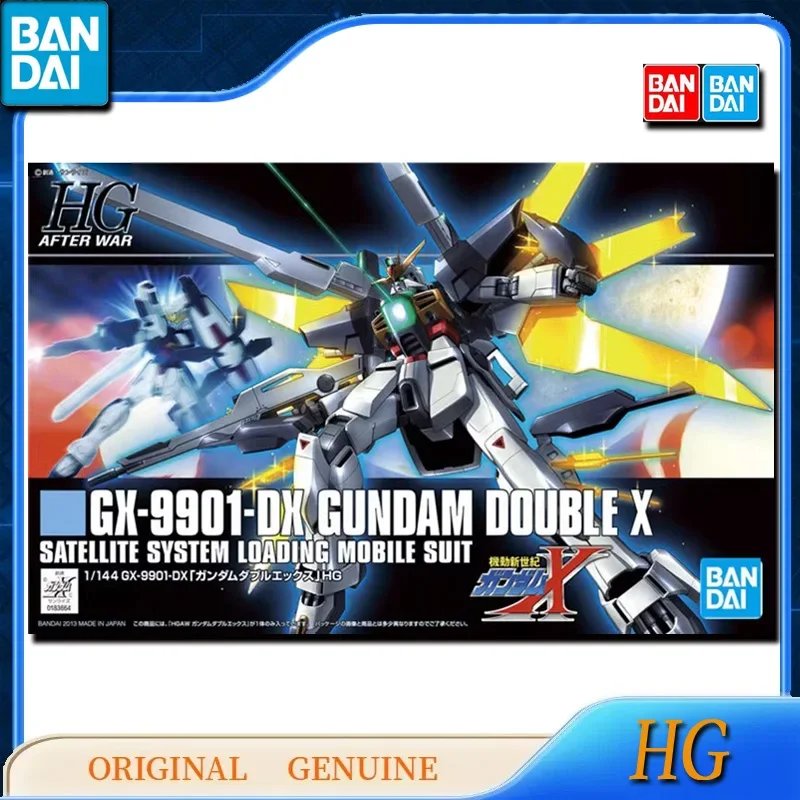 Bandai Original Genuine HG HGAW GX-9901-DX GUNDAM DOUBLE X Anime Action Figures Toys for Kids Gift Assembly Model Ornaments