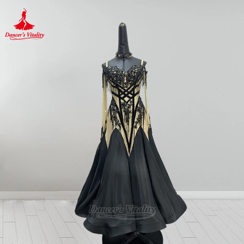 

Взрослые бальные танцы, профессиональные платья для соревнований для женщин, детей и подростков, вальс, одежда Quickstep, на заказ, жизненная сила танцора