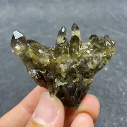 Natural Stone Smoky Quartz Crystal Cluster Mineral Specimen Raw Rock Home Decoration Rough Polished Healing Gift